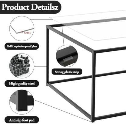 Minimalist Glass Coffee Table — Style Meets Function!