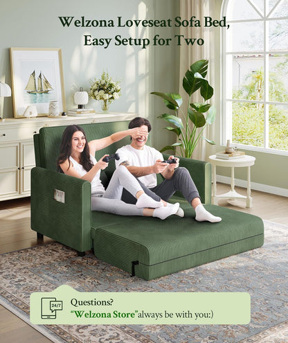 The Sofa That Lives With You! 🌟 6-in-1 Convertible Corduroy Sleeper