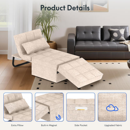4-in-1 Convertible Sleeper Chair