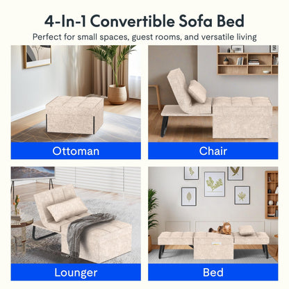 4-in-1 Convertible Sleeper Chair