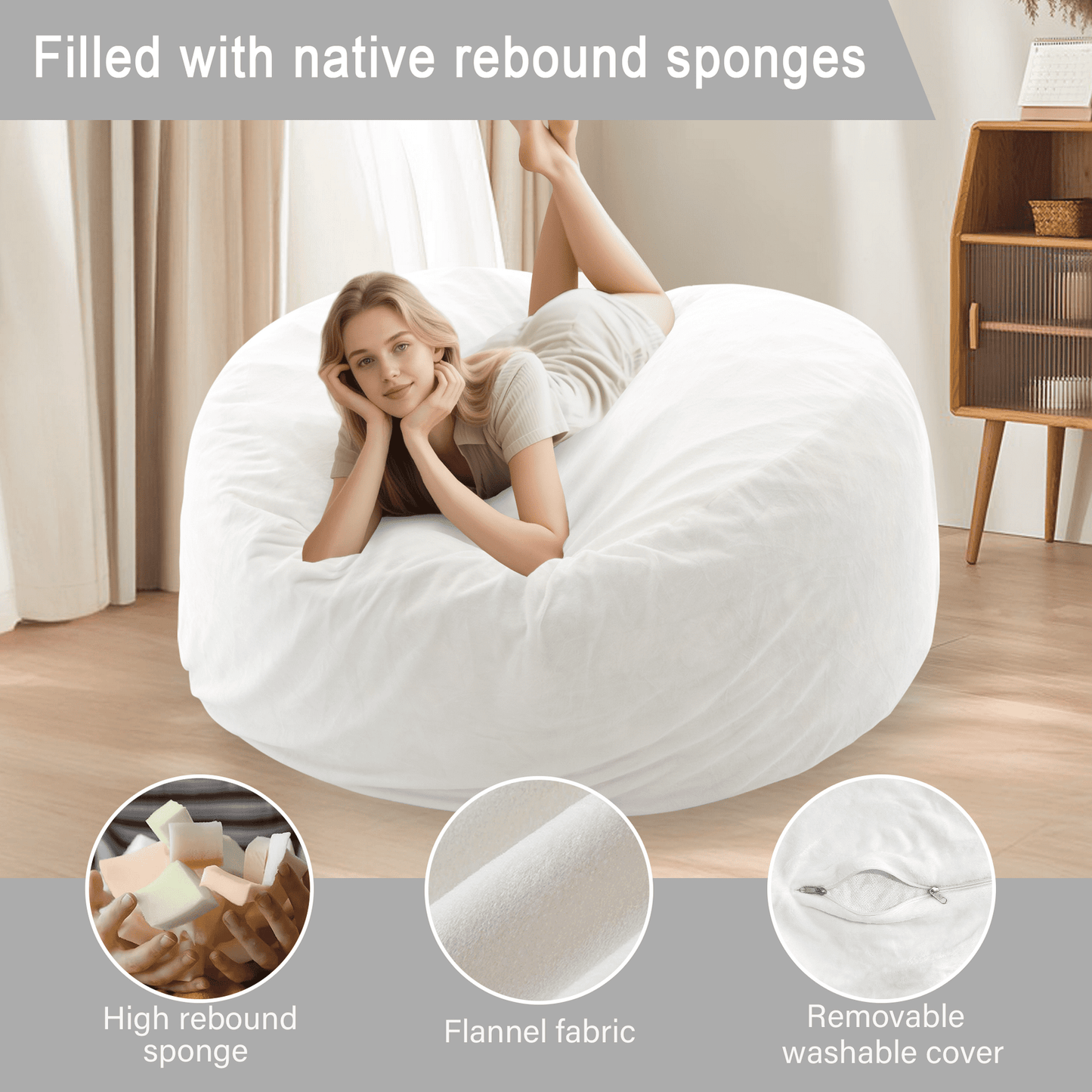 Memory Foam Bean Bag Chair