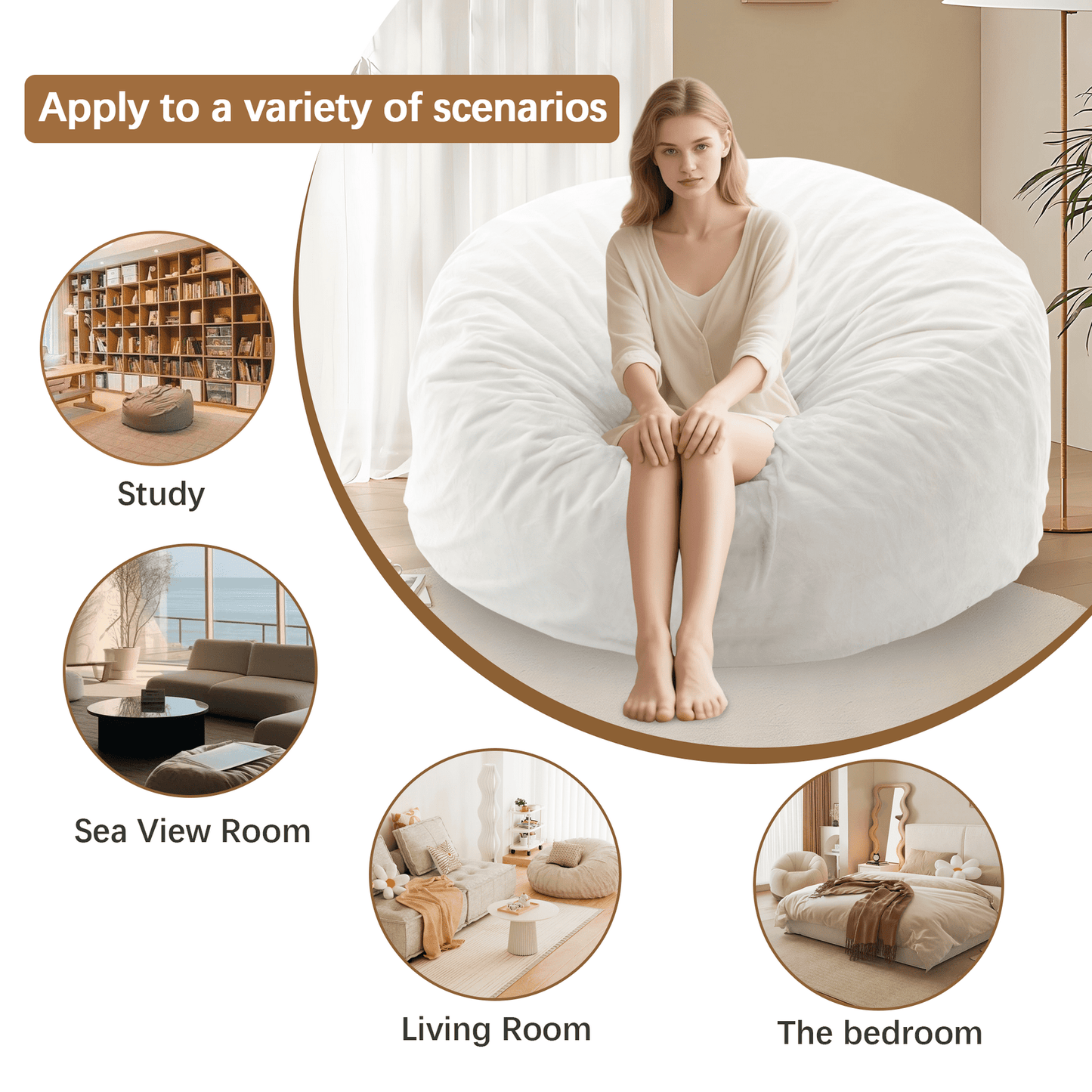 Memory Foam Bean Bag Chair