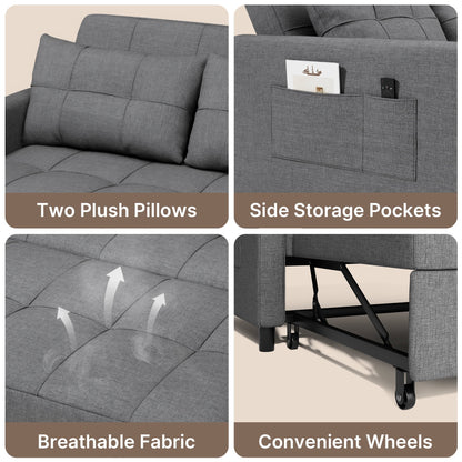 3-in-1 Convertible Sofa with Storage