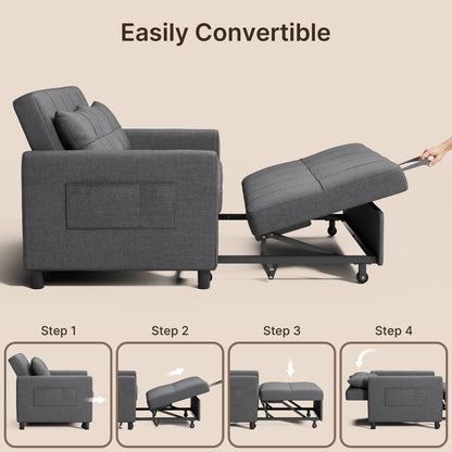 3-in-1 Convertible Sofa with Storage